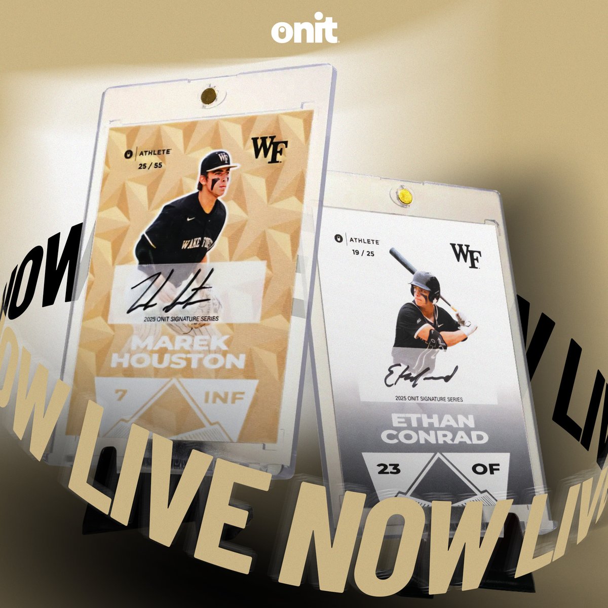 ONIT Athlete (@onitathlete) on Twitter photo They're here! ⚾🔥 Wake Forest Demon Deacons Baseball Trading Cards are officially LIVE! Grab yours now and own a piece of the season! <a href="/WakeBaseball/">Wake Forest Baseball</a> <a href="/HoustonMarek/">Marek Houston</a> <a href="/ethanconrad23/">Ethan Conrad</a> They're here! ⚾🔥 Wake Forest Demon Deacons Baseball Trading Cards are officially LIVE! Grab yours now and own a piece of the season! <a href="/WakeBaseball/">Wake Forest Baseball</a> <a href="/HoustonMarek/">Marek Houston</a> <a href="/ethanconrad23/">Ethan Conrad</a>