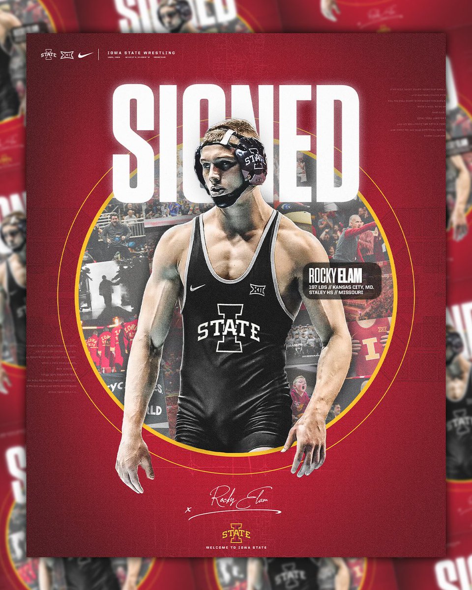Iowa State Wrestling (@cyclonewr) on Twitter photo Four-time All-American Rocky Elam is a Cyclone ‼️
Welcome to Ames, <a href="/rocky_elam29/">Rocky Elam</a> 🤝
🌪️🚨🌪️ Four-time All-American Rocky Elam is a Cyclone ‼️
Welcome to Ames, <a href="/rocky_elam29/">Rocky Elam</a> 🤝
🌪️🚨🌪️