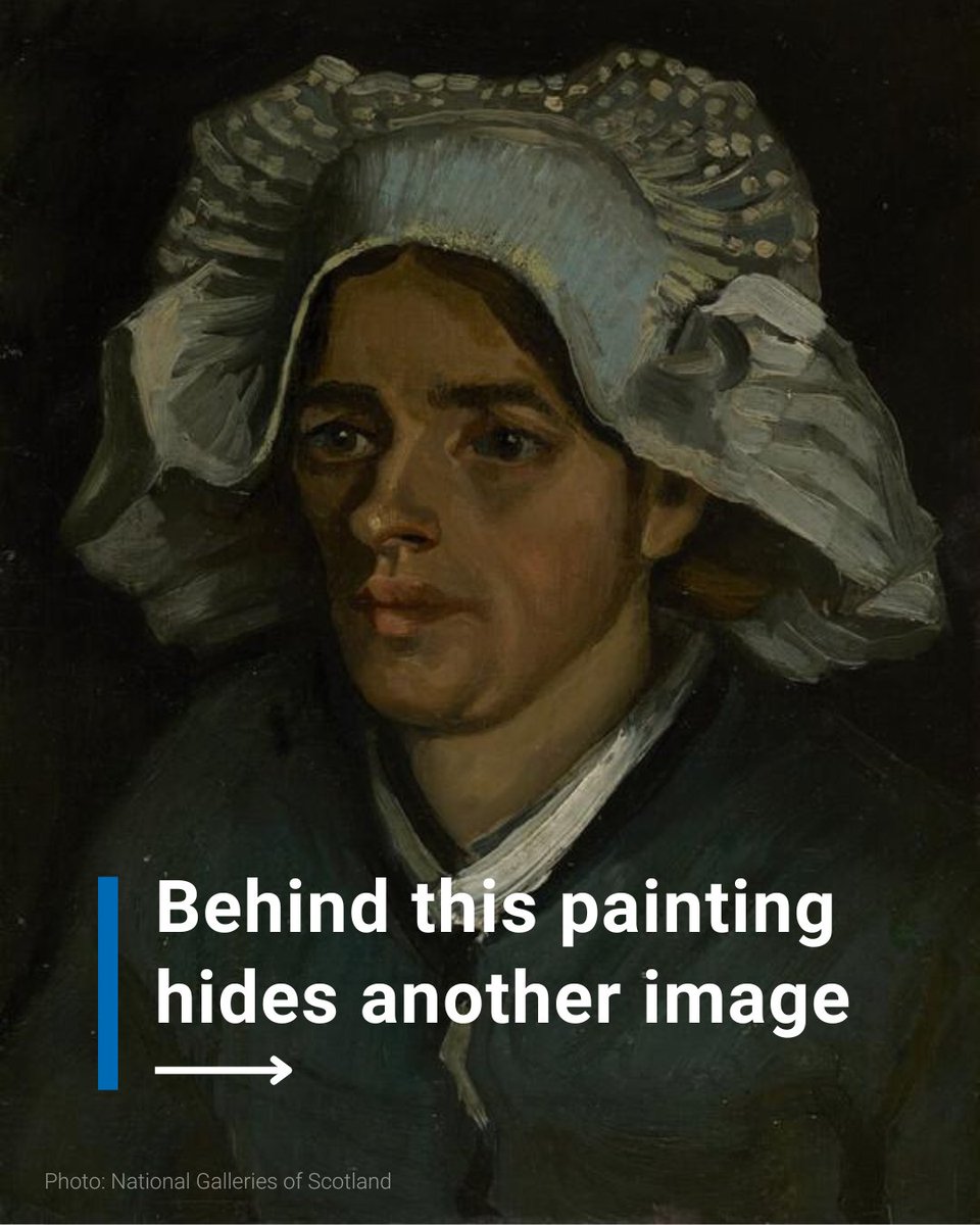 iaeaorg's tweet image. In 2022, experts at @NatGalleriesSco made an X-ray scan of Vincent van Gogh’s ‘Head of a Peasant Woman’ painting and found an astonishing discovery — a hidden portrait of the artist himself! Learn the science behind this discovery at #ICARST2025. 🔗atoms.iaea.org/ICARST2025