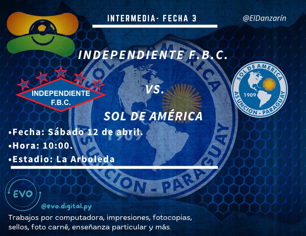 ¡Este sábado visitamos a Independiente F.B.C. en busca de la primera victoria!.
instagram.com/evo.digital.py…