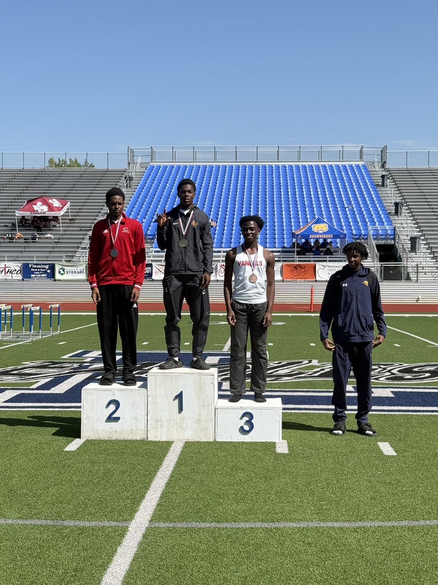2025 15 &amp; 16 Area Track Meet

Area Triple Jump Champion 
🦗Kerion Green 🥇 1st Place
