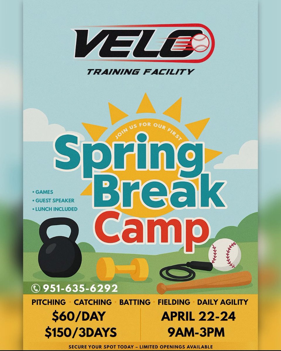 I’m helping out with this camp, should be fun! Check it out! Location: Menifee, CA