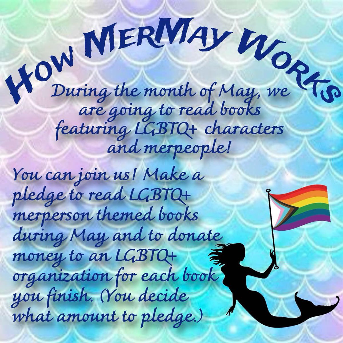 VQLibrary's tweet image. We had so much fun at @TRReadathon that we’re doing it again! …kind of.
We’re hosting a MerMay reading event where we encourage people to read LGBTQ+ books featuring merfolk/ sea creatures! Signup form and suggested reading list in our 🌲!! #MerMay #MerMay2025