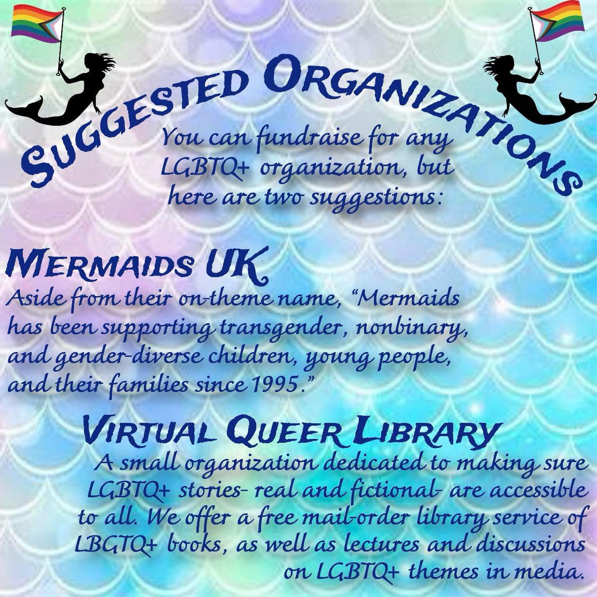 VQLibrary's tweet image. We had so much fun at @TRReadathon that we’re doing it again! …kind of.
We’re hosting a MerMay reading event where we encourage people to read LGBTQ+ books featuring merfolk/ sea creatures! Signup form and suggested reading list in our 🌲!! #MerMay #MerMay2025
