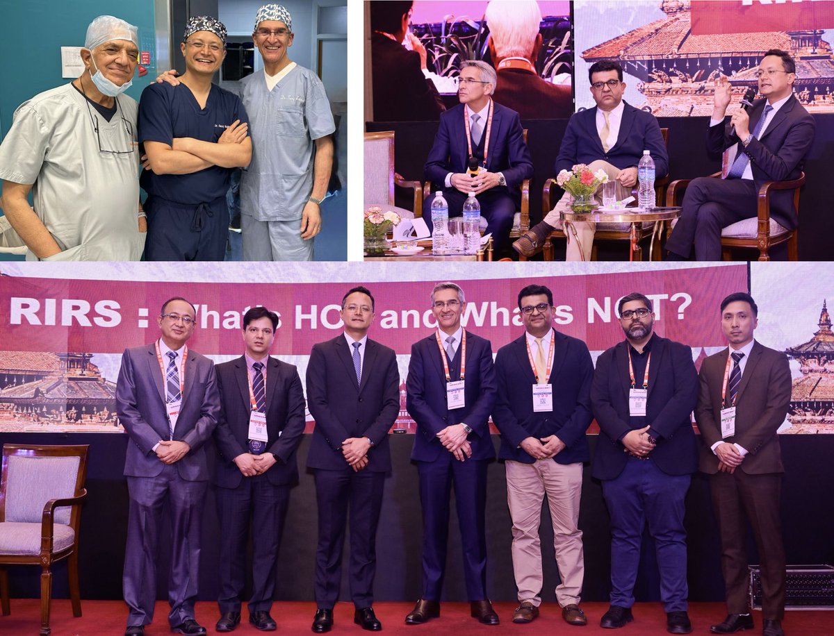 Anil Shrestha (@shresthanyl) on Twitter photo Some of the highlights of (stone session) #UROCON2025, Kathmandu Nepal
🟢State of art lectures
✅Interactive panel discussions
❇️Honorary NAUS member award to <a href="/OTRAXER/">Olivier Traxer</a>
❇️Spellbinding Keynote lecture by <a href="/mallikuro7/">mallikarjuna c</a>
🔄Fruitful networking !!! Some of the highlights of (stone session) #UROCON2025, Kathmandu Nepal
🟢State of art lectures
✅Interactive panel discussions
❇️Honorary NAUS member award to <a href="/OTRAXER/">Olivier Traxer</a>
❇️Spellbinding Keynote lecture by <a href="/mallikuro7/">mallikarjuna c</a>
🔄Fruitful networking !!!