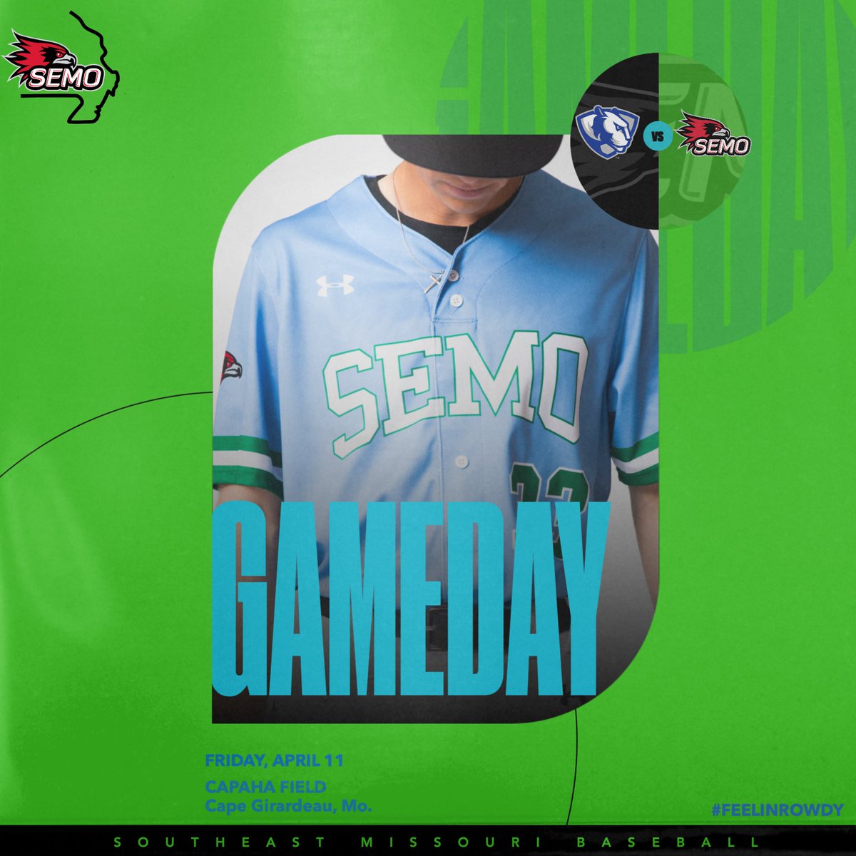 SEMObaseball's tweet photo. 𝓓𝓸𝓷𝓪𝓽𝓮 𝓛𝓲𝓯𝓮 𝓓𝓪𝔂 💚💙

📍 Cape Girardeau, Mo. 
🆚 Eastern Illinois
⏰ 6:00 p.m. 
🏟️ Capaha Field
📊 https://t.co/4m2HUwXt1v
🎧 https://t.co/rdJ4HAvtbm
🎟️ https://t.co/sAEPjmZ0xl

#FeelinRowdy x #NCAABaseball https://t.co/xk3hUSMj9P
