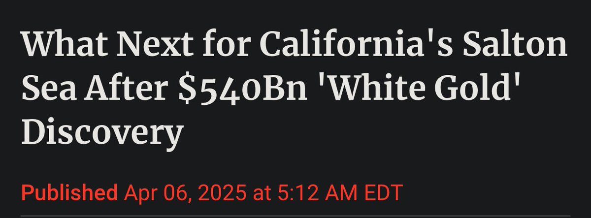 Trump even brought Lithium back to the US

7D Chess