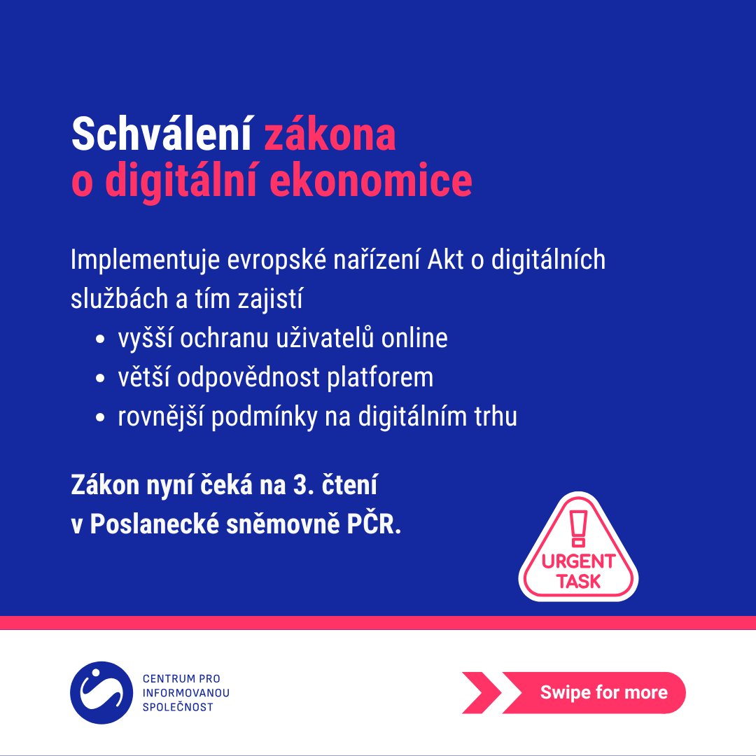 Centrum pro informovanou společnost tweet media