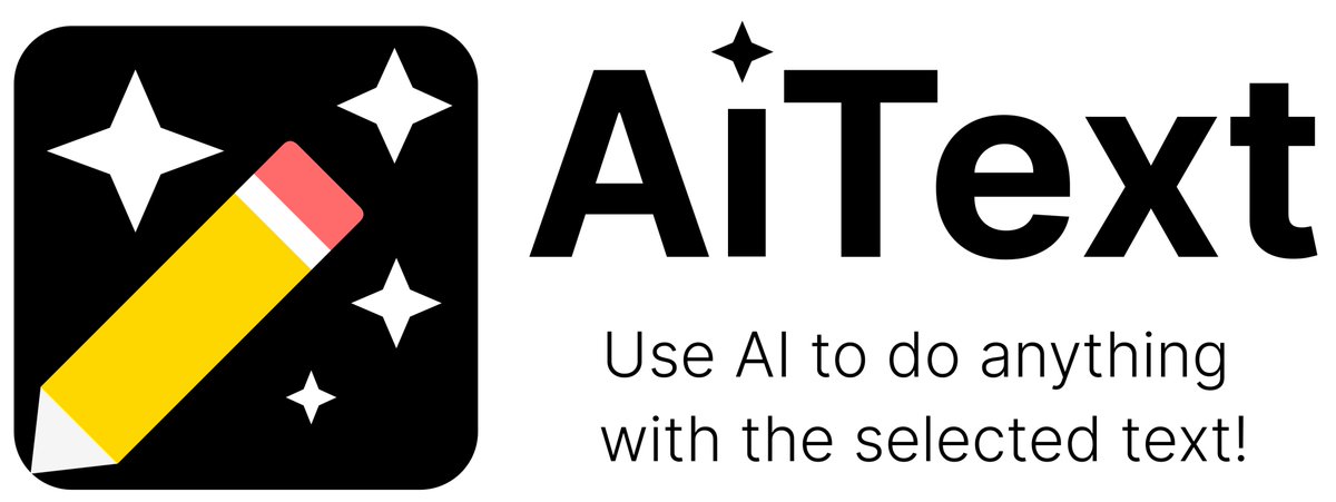 suruwat's tweet photo. Just open sourced: AiText!

A browser extension that allows you to use AI to do _literally_ anything with the selected text!

You can install it from Chrome web store and Firefox add-ons store, find links here: https://t.co/3itZ0Oz4AB. https://t.co/aFEetJcPmW