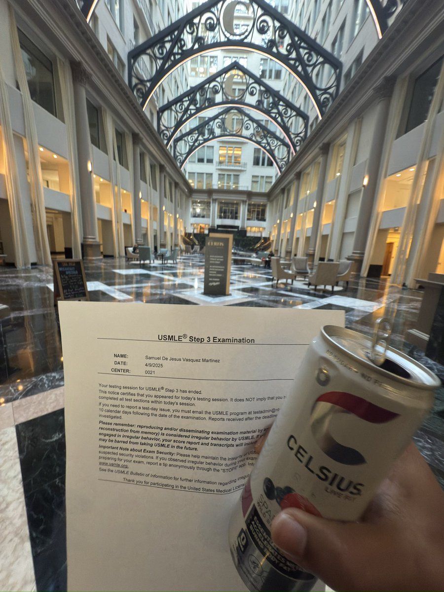 16 hours and 3 CELSIUS later 😂, I’m finally done with <a href="/TheUSMLE/">USMLE</a> STEP 3 🙌🏽