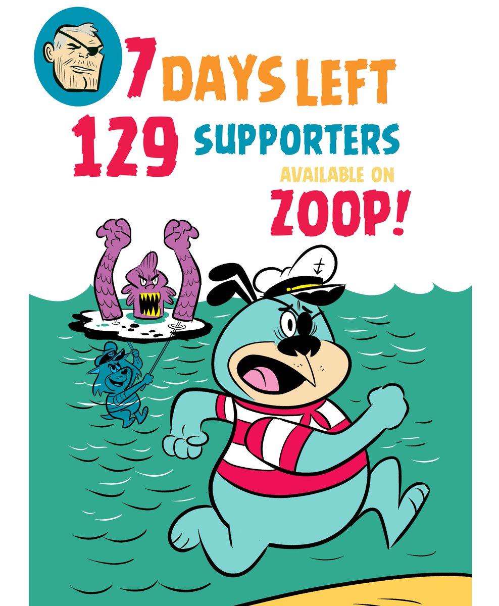 Thompsoncomics's tweet photo. Squid Williams ⚓️is funded on Zoop! But there are still 7 days to pre-order and help fund the comic book! Check the LINK in the COMMENTS! #comics #comicbooks #comicbook #comicartist #pulpcomics https://t.co/l9i2LBZ4iu