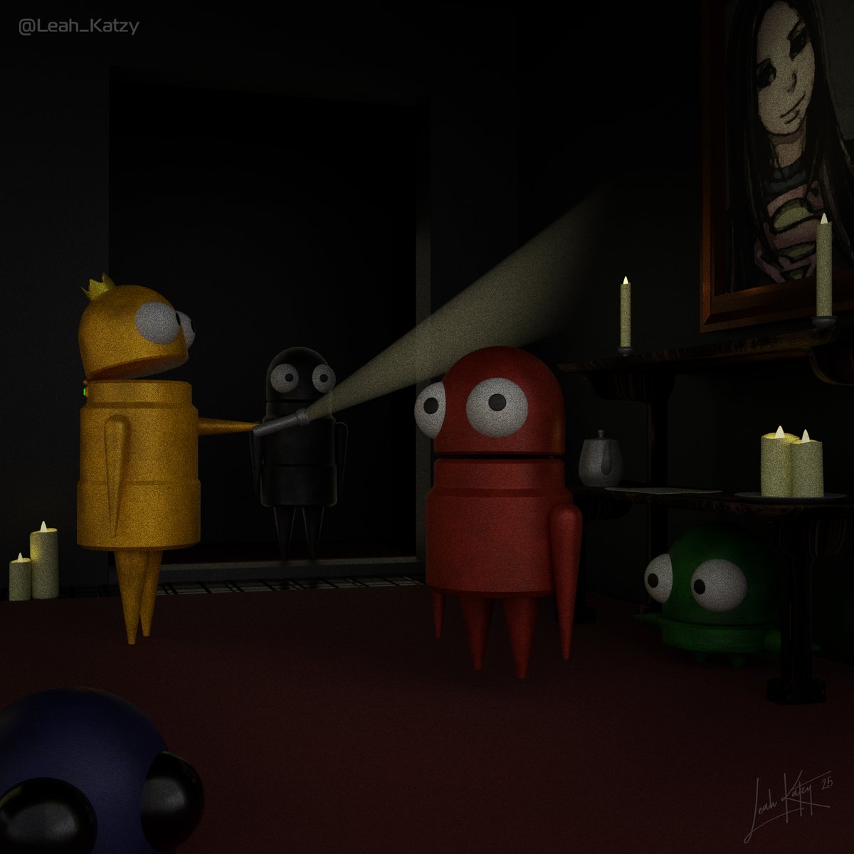 R.E.P.O. semibots
Inspired by <a href="/semiworkstudios/">semiwork</a> game

All objects are made from scratch (even the picture from the wall but shh..🤫) 

#fanart #digitalart #3Dartist #artwork #3Dmodeling #blendercommunity