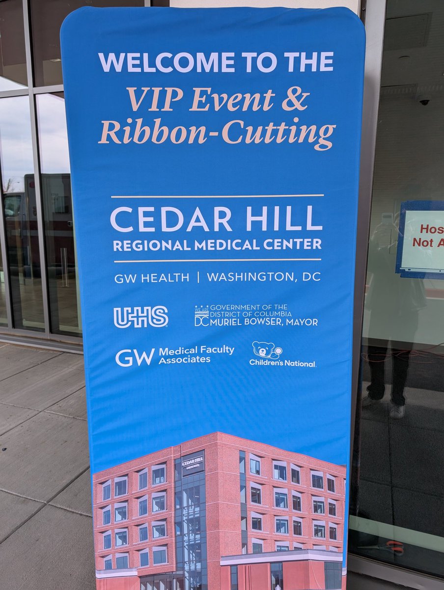 Through dedication, cooperation and hard work we built a new hospital for District residents. Today, we are cutting the ribbon at Cedar Hill. Next week, patients will begin receiving treatment. Thank you to everyone who made this happen.