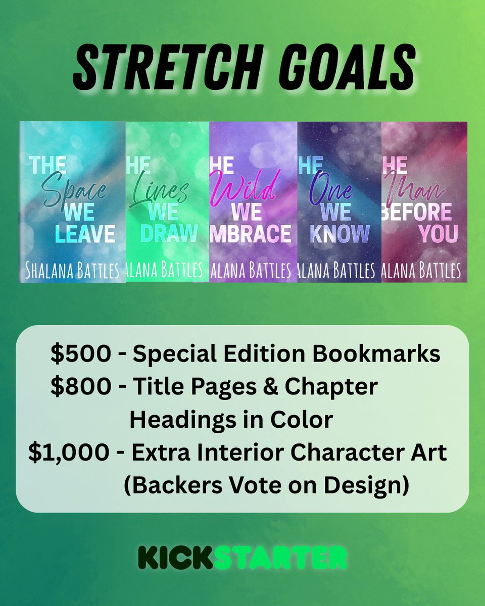 shalanabattles's tweet photo. Even though we met our goal, the Kickstarter is not over! You can still get your hands on an exclusive book box of The Grand Mesa Men series before its official release!💚

I am also offering bonus rewards if we meet our stretch goals!

It’s a win-win 🏆

https://t.co/NxS4cgm3kr https://t.co/u5wxsWvPdu