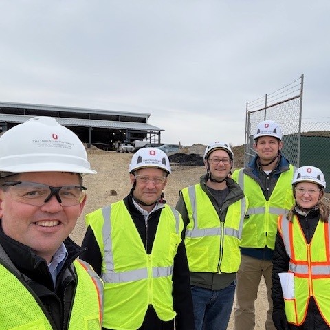 OhioStateFOD's tweet image. Kristin Poldemann, Mark Conselyea, Chris Kuhn, and Steve Munger from FOD and Graham Cochran from CFAES did a walkthrough of the Multispecies Animal Learning Center site yesterday.