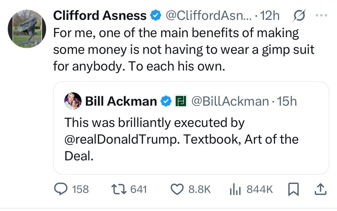 It’s only 8:00am and Cliff already won the internet today