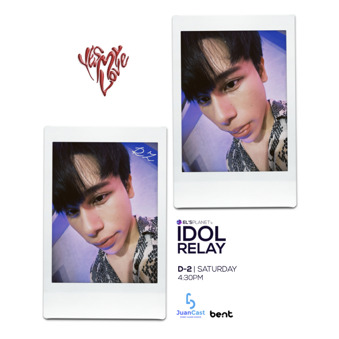 Just 2 days left until <a href="/143yesmylove/">Yes My Love</a>’s RZ takes over your screens! 🚀 Don’t miss him this Saturday at #YMLxEP_IDOLRELAY. This new episode is brought to you by JuanCast and @studiobentph! #YesMyLove #PPOP #PPOPRise