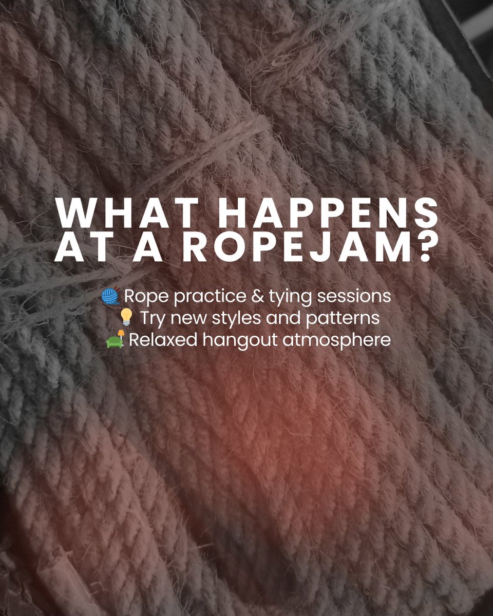 NusantaraKnots's tweet photo. What’s a Ropejam? Curious? Read on 👇

No pressure to perform. No need to be “experienced.”
Just bring your curiosity, respect, and a willingness to connect.
#Ropejam #RopeArt #Shibari #BondageCommunity #ShibariCommunity #NusantaraKnots #NKropejam1 #eventcommunity #shibarievent https://t.co/S2f6Fr5yiw
