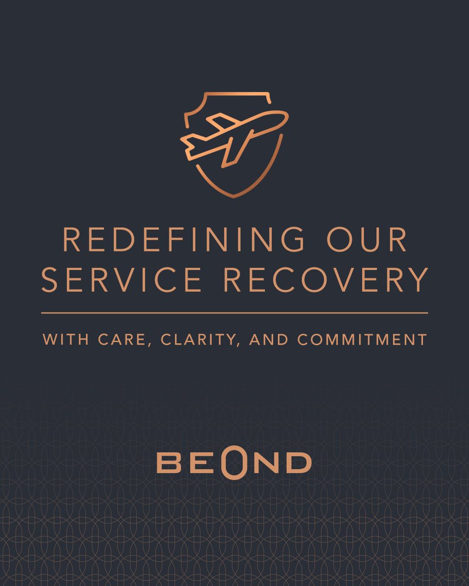 BeondAirlines's tweet photo. Our commitment to you is simple: we’re here to ensure your experience with us is seamless. We’ve updated our re-accommodation rules to offer greater clarity and flexibility, so you can resume your journey with confidence.
Find out more 🔗 https://t.co/RDvxpLjSkn
#beOnd https://t.co/JmbbHgt79F