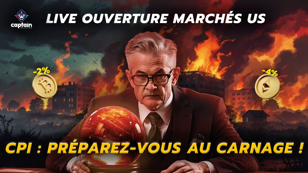 captaincrypto21's tweet image. 🔴 Je suis en live pour les CPI dans 30min !

Quelle direction ça va prendre à votre avis ?