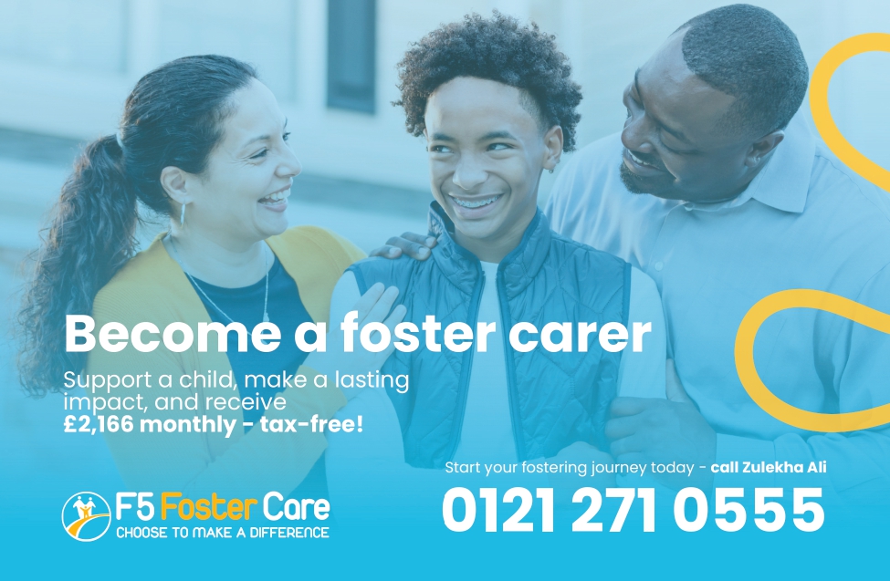 WhatsOn (@whatson_uk) on Twitter photo Could You Change a Child’s Life? Become a Foster Carer with F5 Foster Care!
At F5 Foster Care, we’re more than just an agency—we’re a family.
Interested? Let’s chat! Speak to Zulekha Ali on 0121 2710 555 or email zulekha.ali@f5fostercare.co.uk to find out more.
#Foster Could You Change a Child’s Life? Become a Foster Carer with F5 Foster Care!
At F5 Foster Care, we’re more than just an agency—we’re a family.
Interested? Let’s chat! Speak to Zulekha Ali on 0121 2710 555 or email zulekha.ali@f5fostercare.co.uk to find out more.
#Foster