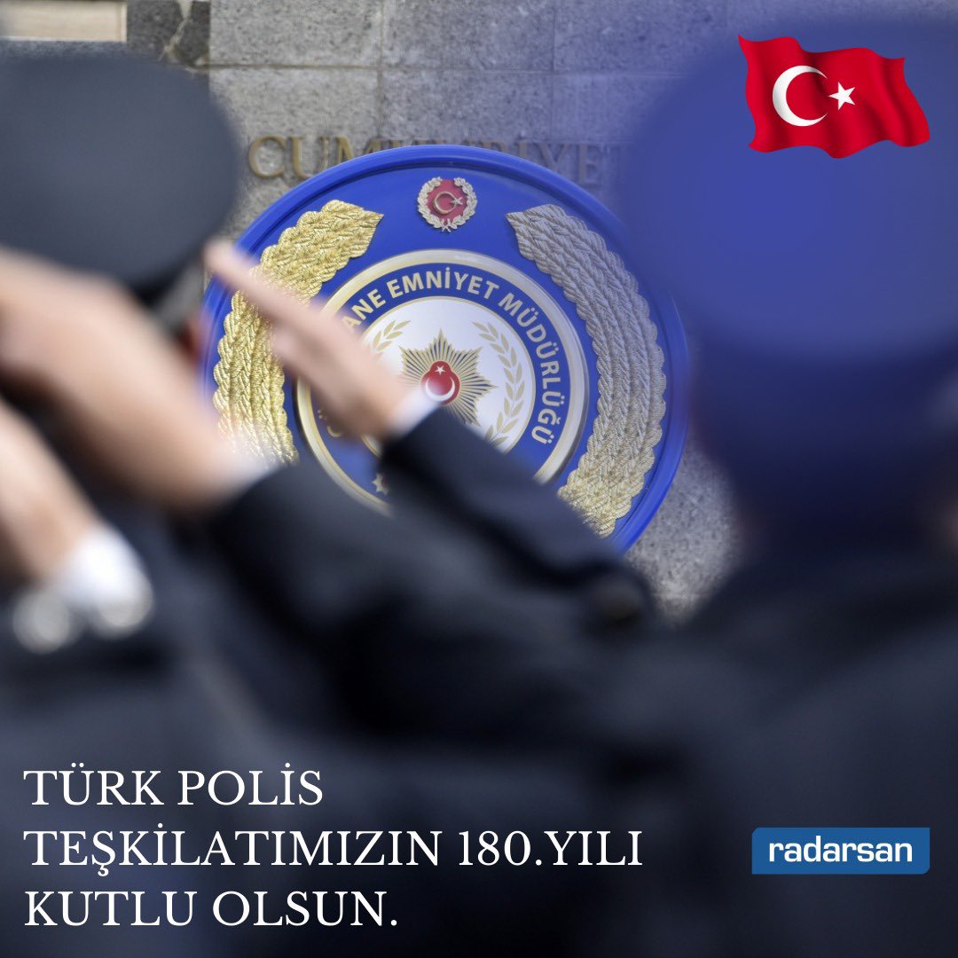 Türk Polis Teşkilatımızın 180. yılı kutlu olsun.
Görevini fedakârca yerine getiren, güvenliğimizin teminatı tüm kahraman polislerimize teşekkür ediyoruz. #MilliTeknolojiHamlesi kapsamında geliştirdiğimiz yüksek teknoloji ürünlerimizle  teşkilatımızın her zaman yanındayız.🚔🤖🚀🇹🇷