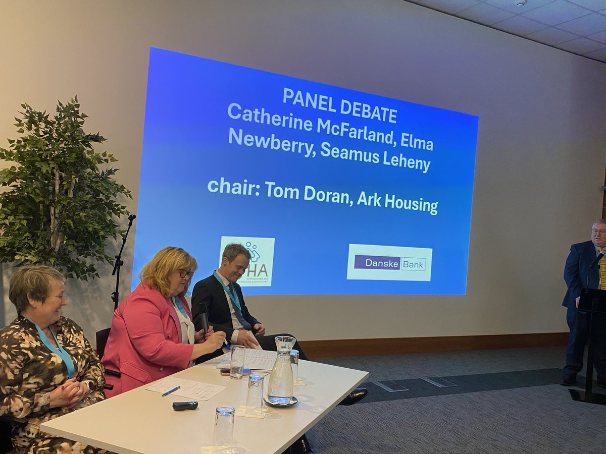 Sally McCone (@nifhasally) on Twitter photo Delighted to have Elma Newberry & Catherine McFarland from <a href="/nihecommunity/">Housing Executive</a> join our event today. A strong partnership approach towards the revitalisation strategy for NIHE are recognised and real, and by working together the opportunities to meet housing need are evident. Delighted to have Elma Newberry & Catherine McFarland from <a href="/nihecommunity/">Housing Executive</a> join our event today. A strong partnership approach towards the revitalisation strategy for NIHE are recognised and real, and by working together the opportunities to meet housing need are evident.