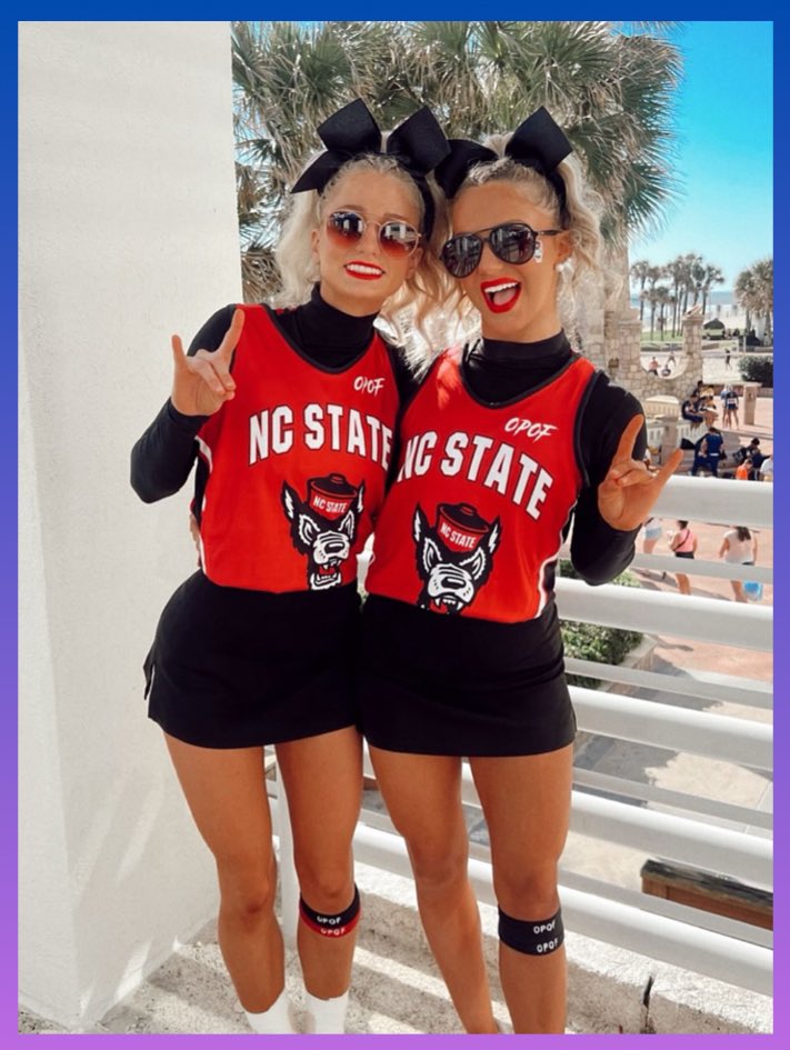 TheCheerHQ's tweet photo. NC State athletes are glowing on prelims day✨ https://t.co/BWKvXQPhkh