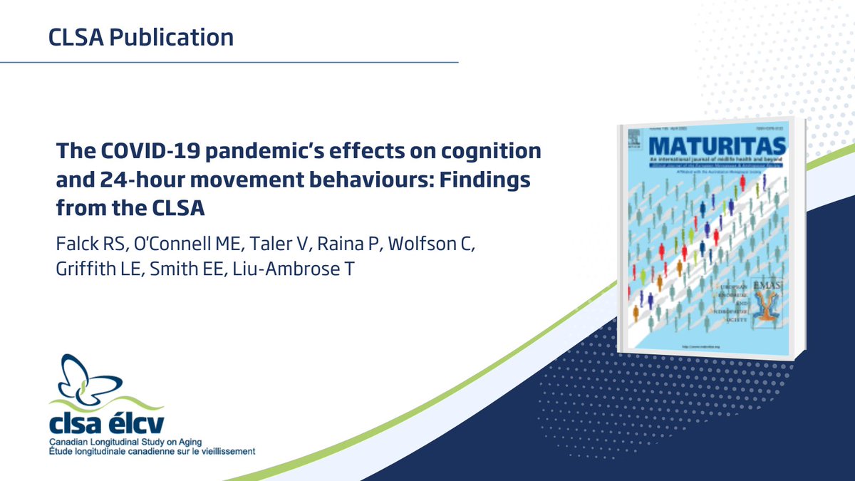 Canadian Longitudinal Study on Aging (CLSA) (@clsa_elcv) on Twitter photo CLSAFindings💡: The COVID-19 pandemic's effect on cognition and 24-hour movement behaviours: Findings from the CLSA
Cc: <a href="/Ryan_S_Falck/">Ryan S. Falck, PhD CSCS</a> <a href="/UBC/">University of British Columbia</a> <a href="/usask/">U of Saskatchewan</a> <a href="/uOttawa/">Université d'Ottawa | University of Ottawa</a> @mcmasteru <a href="/UCalgaryMed/">UCalgaryMedicine</a> <a href="/mcgillu/">McGill University</a>
🔗:ow.ly/3SSO50VrPe8 CLSAFindings💡: The COVID-19 pandemic's effect on cognition and 24-hour movement behaviours: Findings from the CLSA
Cc: <a href="/Ryan_S_Falck/">Ryan S. Falck, PhD CSCS</a> <a href="/UBC/">University of British Columbia</a> <a href="/usask/">U of Saskatchewan</a> <a href="/uOttawa/">Université d'Ottawa | University of Ottawa</a> @mcmasteru <a href="/UCalgaryMed/">UCalgaryMedicine</a> <a href="/mcgillu/">McGill University</a>
🔗:ow.ly/3SSO50VrPe8