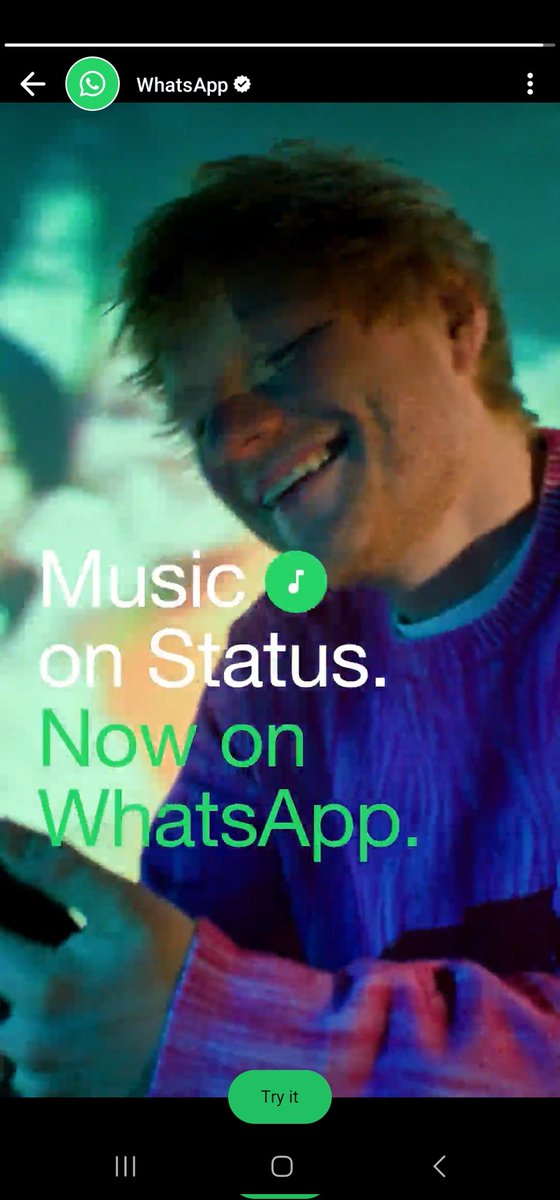 Y'all saw this update on Whatsapp or am i too late haha CUTEE