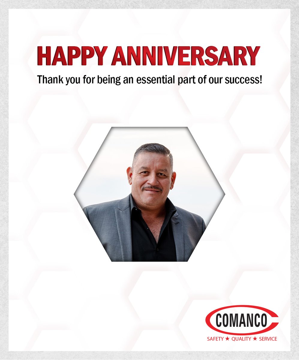 The people of COMANCO are our most valuable asset. Happy Anniversary! 🎉

Arnulfo Martinez - 23 Years

SAFETY ★ QUALITY ★ SERVICE

#COMANCO #EnvironmentalConstruction #Geosynthetics #Anniversary #Celebrating