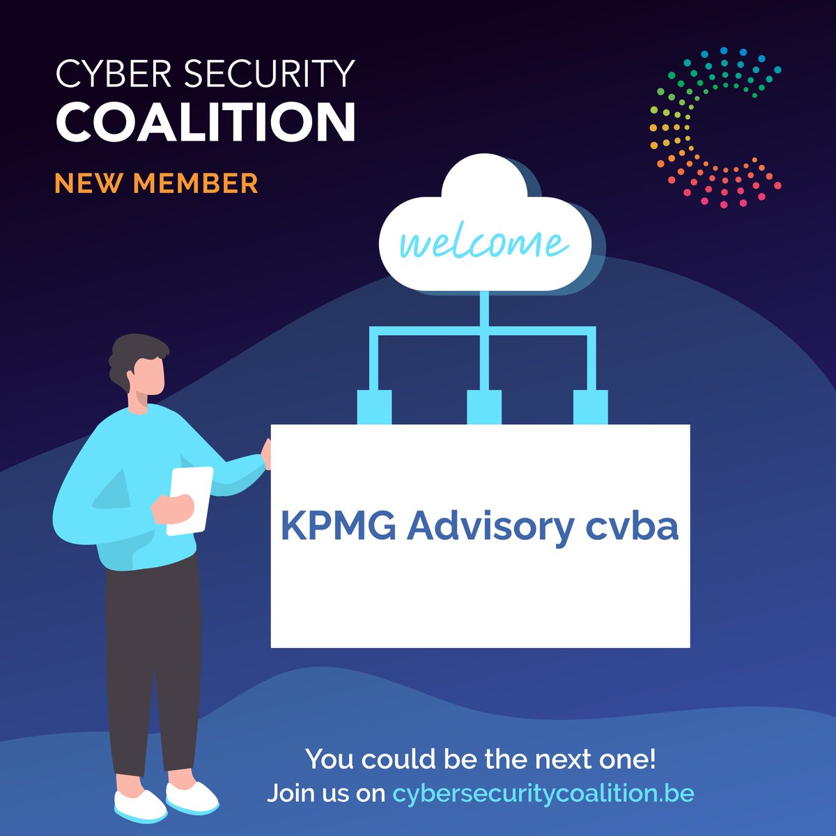 📢 Please join us in welcoming KPMG Advisory cvba as new member of the Cyber Security Coalition.