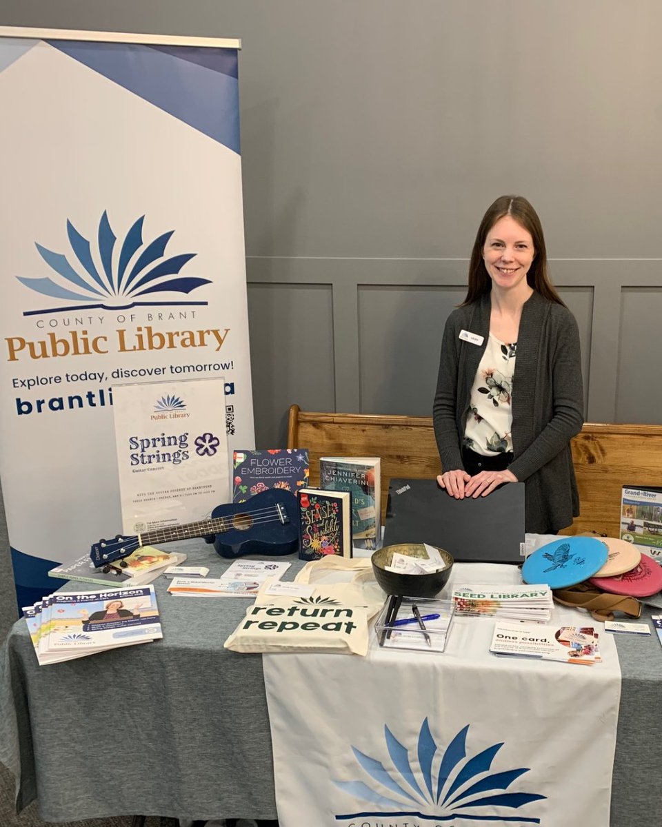 brantlibrary's tweet photo. April 10, 2024 is National Library Outreach Day!
Yesterday, our team participated in the Seniors Active Living Expo, where we showcased all that #CBPL has to offer. Our outreach efforts help connect the community with the many resources and services available at the library. https://t.co/jThcQWaX7v