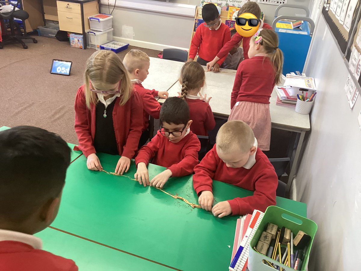 #Bloomfield class took part in the TMET curly wurly challenge. Our challenge was to stretch a curly wurly as long as possible in 10 minutes, winners announced after the holidays #challenge#teamwork