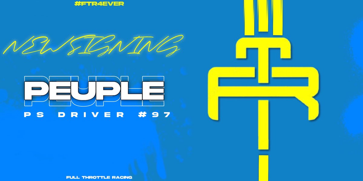 🔹 ｜ NEW SIGNING

🇬🇧 ｜Glad to present our new driver, <a href="/Ewan_rml971/">FcT_Ewan</a>, coming from DCS, he will be part of our console roster !⚡️
           
🇫🇷 ｜ Bienvenue dans ta nouvelle équipe Peuple💛 

💙 ｜All together with FTR

#FTR4EVER