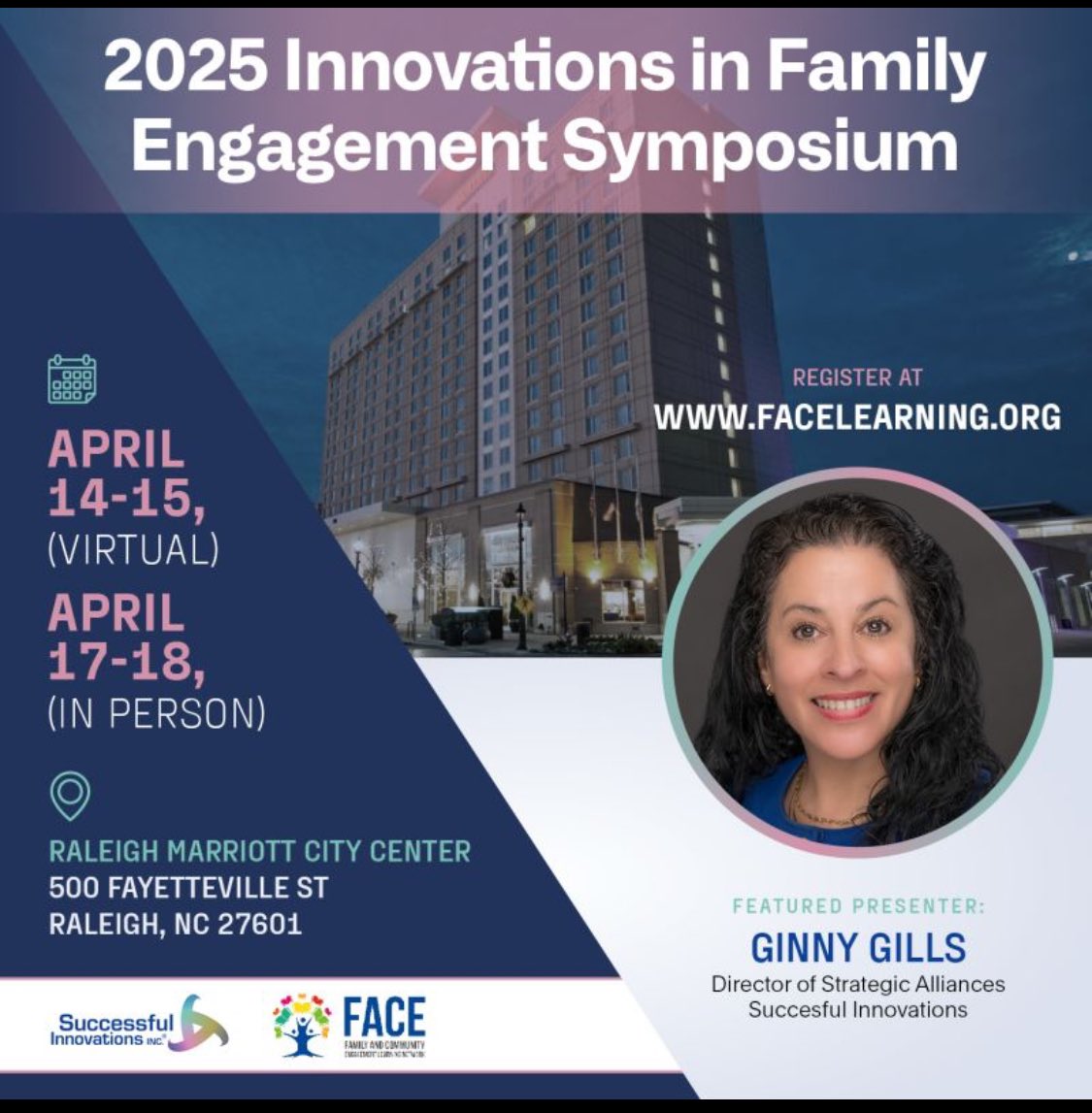 Ginny Gills (@ginnygills) on Twitter photo Are you registered for the 2025 Innovations in Family Engagement Symposium happening next week in Raleigh? I have the pleasure of being both a virtual and in-person presenter AND be inspired by <a href="/PrincipalKafele/">Principal Kafele</a> <a href="/SuptDonya/">Dr. Donya Ball</a> <a href="/RJMotivates/">Robert Jackson</a> <a href="/mr_Alsheimer/">Jonathan Alsheimer</a> , not to mention all the other Are you registered for the 2025 Innovations in Family Engagement Symposium happening next week in Raleigh? I have the pleasure of being both a virtual and in-person presenter AND be inspired by <a href="/PrincipalKafele/">Principal Kafele</a> <a href="/SuptDonya/">Dr. Donya Ball</a> <a href="/RJMotivates/">Robert Jackson</a> <a href="/mr_Alsheimer/">Jonathan Alsheimer</a> , not to mention all the other