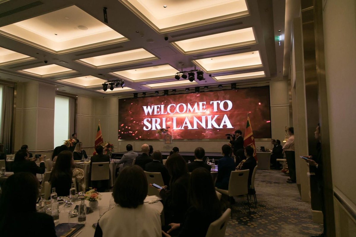 SLinBangkok's tweet photo. Prime Minister of Sri Lanka Showcases Investment Potential at “Invest Sri Lanka” Business Forum in Bangkok
#DiplomacyLk https://t.co/7QeNjxFJPY