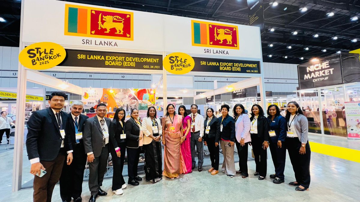 SLinBangkok's tweet photo. Embassy and Permanent Mission of Sri Lanka in Thailand Facilitates Sri Lankan Participation at Style Bangkok 2024
#DiplomacyLk https://t.co/yrZ84DDQkL