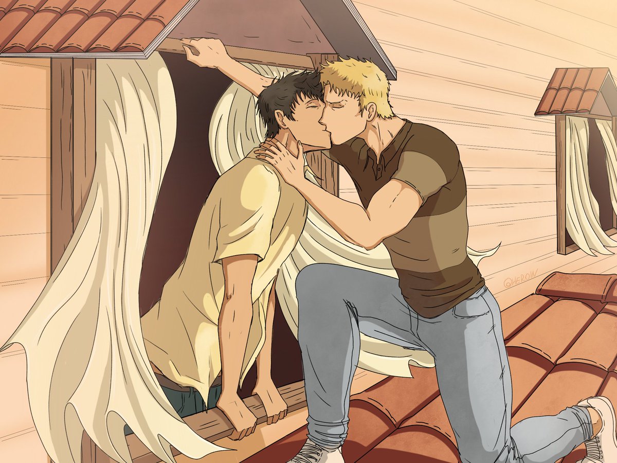 Day six: modern AU 
<a href="/ReibertWeek2025/">💛💚 Reibert Week 2025 (Now Planning) 💋</a> #ReibertKissyWeek2025 #reinerbraun #bertholdthoover #reibert #aot