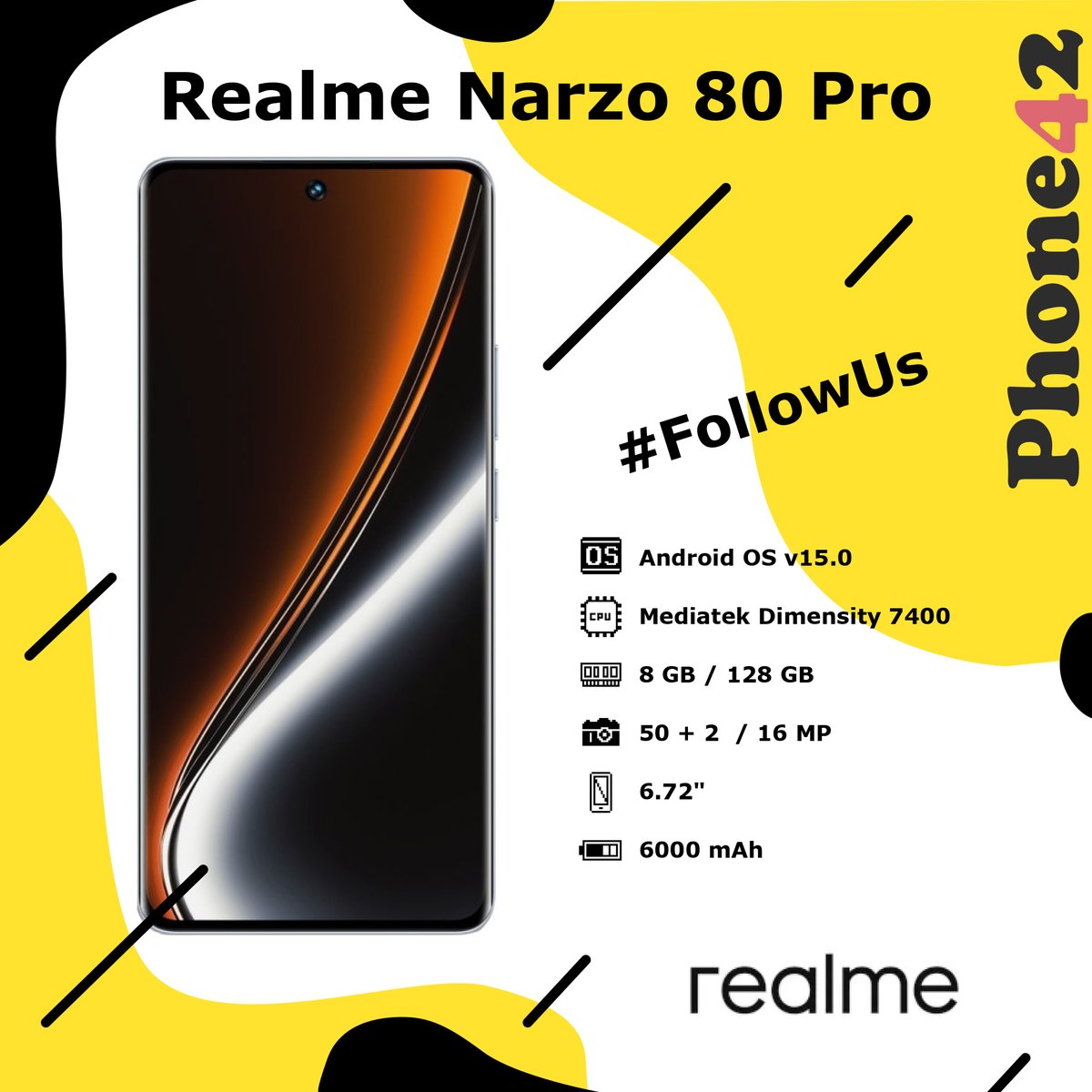 Phone42com's tweet photo. 📱 Realme Narzo 80 Pro Features, Specs and Performance

✅ Pros: pocket-friendly price, OLED display
⛔️ Cons: no headphone jack
Want more info? Head to our website! 🌐
https://t.co/V8tCPKEnJc
#Realme #Phone42 #RealmeNarzo80Pro #SmartphoneReview #RealmePhotography #PhoneReviews https://t.co/p9PkiJBeEJ