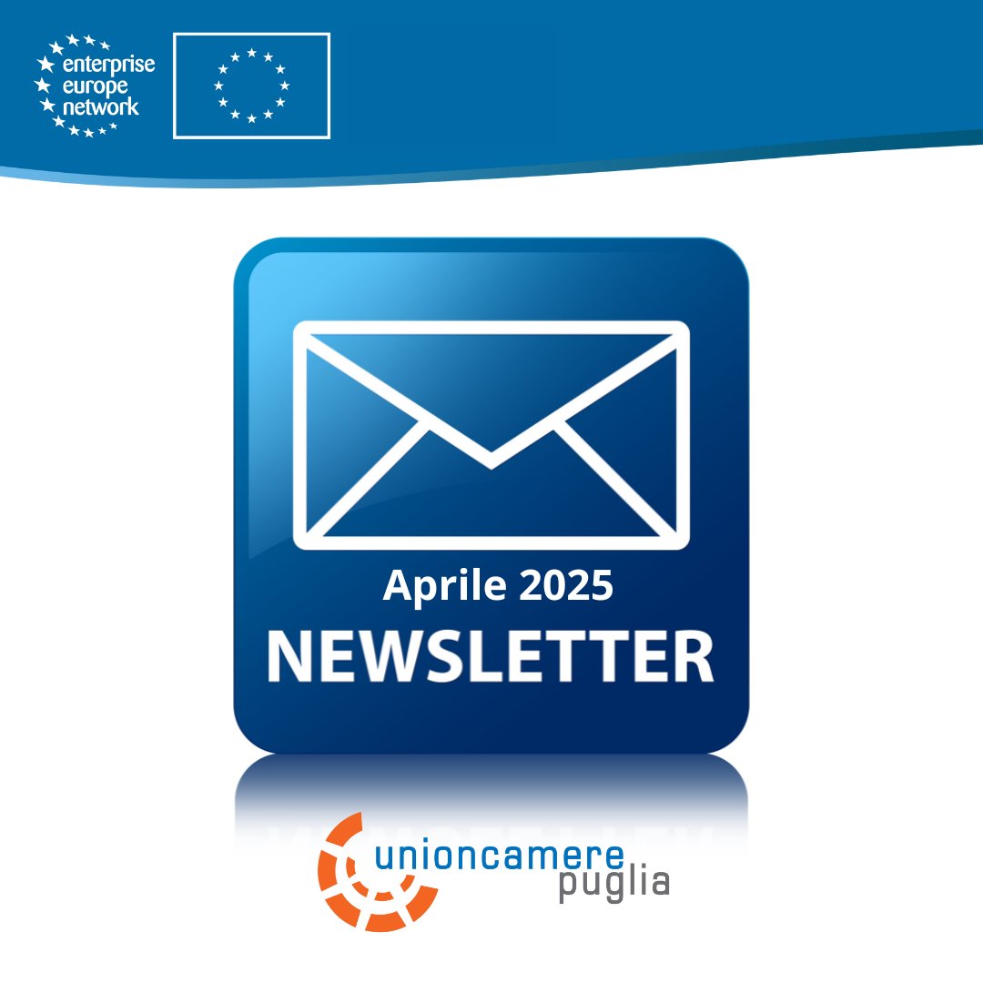 📬 Scopri bandi, webinar e opportunità UE nella newsletter #EEN/Bridgeconomies di aprile! 👉 unioncamerepuglia.it/eventi-ed-iniz… <a href="/EEN_Italia/">Enterprise Europe Network Italia</a>