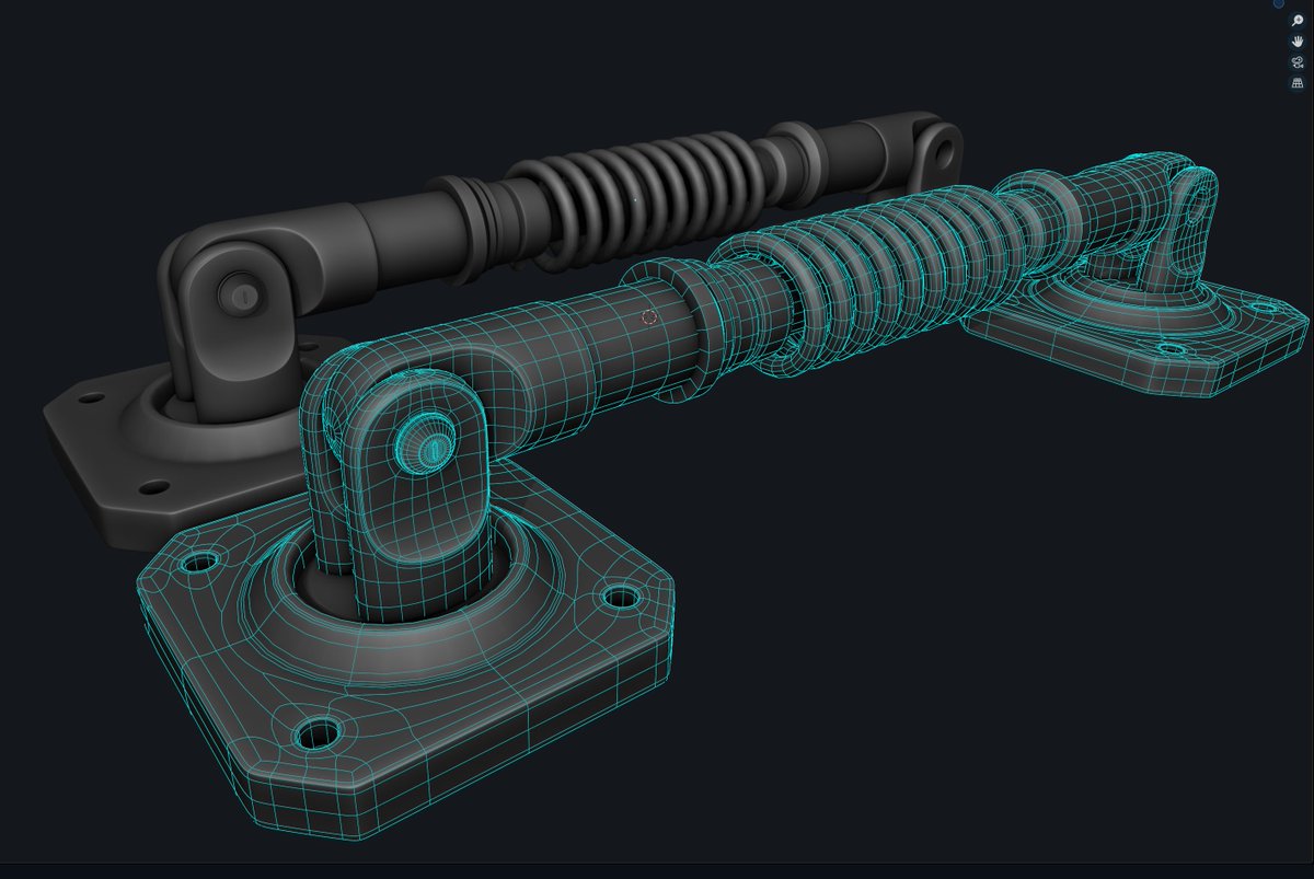 Daily Warmup,Clean topology, subdivision-friendly. What would you improve or add #blender3d #dailysubd #hardsurface #3dmodeling #wireframe #howtomodel