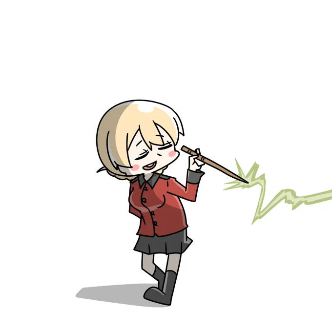聖グロとの戦いで力尽きてしまうエリカ 