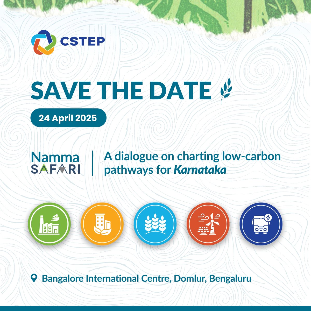 CSTEP (@cstep_india) on Twitter photo Join us for ‘Namma #SAFARI: A dialogue on low-carbon pathways for #Karnataka’ on 24 April at <a href="/bicblr/">Bangalore International Centre</a>
We’ll discuss #CSTEP’s ‘Namma SAFARI’ #model and showcase #decarbonisation pathways for key sectors in Karnataka.
Don't miss this crucial conversation on sustainable futures! Join us for ‘Namma #SAFARI: A dialogue on low-carbon pathways for #Karnataka’ on 24 April at <a href="/bicblr/">Bangalore International Centre</a>
We’ll discuss #CSTEP’s ‘Namma SAFARI’ #model and showcase #decarbonisation pathways for key sectors in Karnataka.
Don't miss this crucial conversation on sustainable futures!