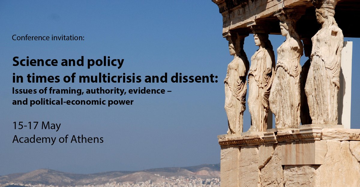 Science and policy in times of multicrisis and dissent: Issues of framing, authority, evidence – and political-economic power. 15-17 May. At <a href="/academyofathens/">Ακαδημία Αθηνών / Academy of Athens</a>. With: Em. Brian Wynne, Professor of Science Studies, Lancaster University. Programme+registration ensser.org/events/2025/co…