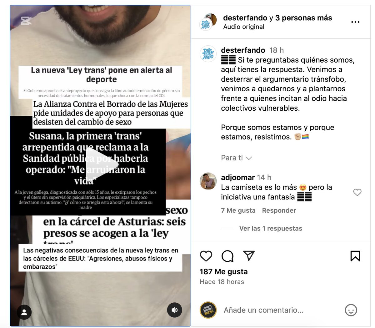 ContraBorrado's tweet photo. Esta cuenta, con nombre de inequívocas intenciones, este discurso, que nos acusa y señala, en boca de @sersiverio de @unedtenerife, transactivista en @PODEMOS @diversidadull @diversaslgbti , llama odio y bulo a nuestra petición para que las personas que detransicionan reciban apoyo en unidades médicas especializadas. 
Va a ser que esas personas les importan una higa.