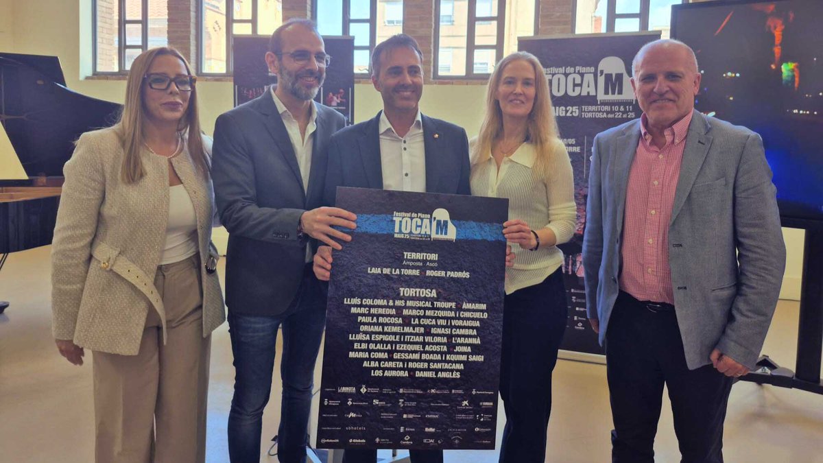 🔵 Ercros col·labora amb el Festival de piano Toca’m de Tortosa

📷 LA NOTÍCIA: setmanarilebre.cat/ercros-collabo…

<a href="/infocampredo/">ajuntament campredó</a> <a href="/DamiaGrauArasa/">Damià Grau</a> <a href="/Tortosa/">Ajuntament de Tortosa</a> <a href="/JordiJordanEbre/">Jordi Jordan</a> #Ercros #Tortosa #TerresdelEbre