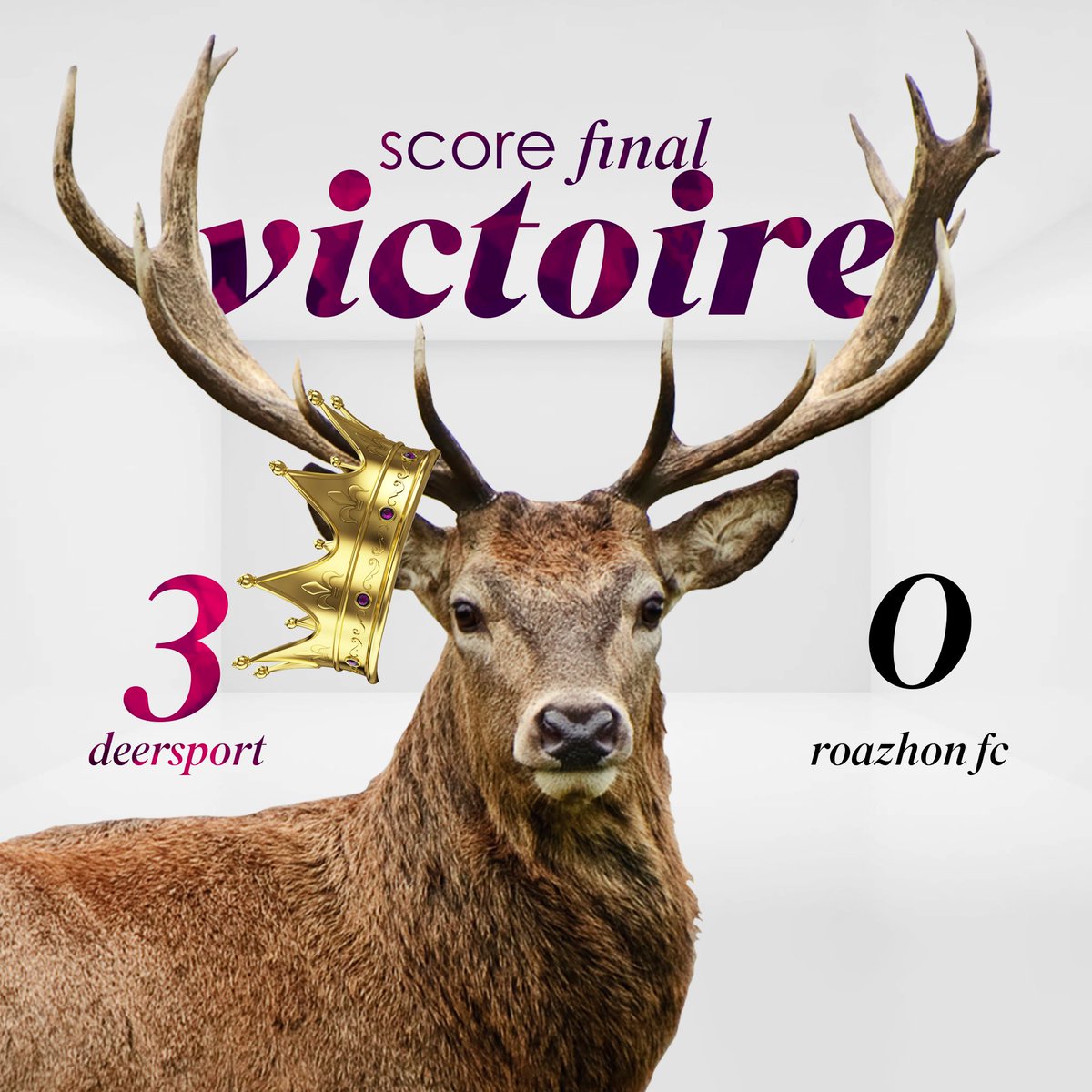 _DeerSport_'s tweet photo. โ
๐ฟ๐ฒ๐ฌ๐ฝ๐ธ๐ฒ๐ป๐ฎโ
LES DEERS REMPORTENT LA DERNIรRE DE LA SAISON RรGULIรRE ET AVEC LA MANIรRE !
Officiellement 2รจme de la Poule A, DeerSport jouera ce weekend le match aller pour la 3รจme place de TFN pour espรฉrer la montรฉe!
โฝ๏ธPacho
โฝ๏ธZakaria
โฝ๏ธGreenwood
#DSRFC | #DeerIsBack https://t.co/Ua76EUBL2G