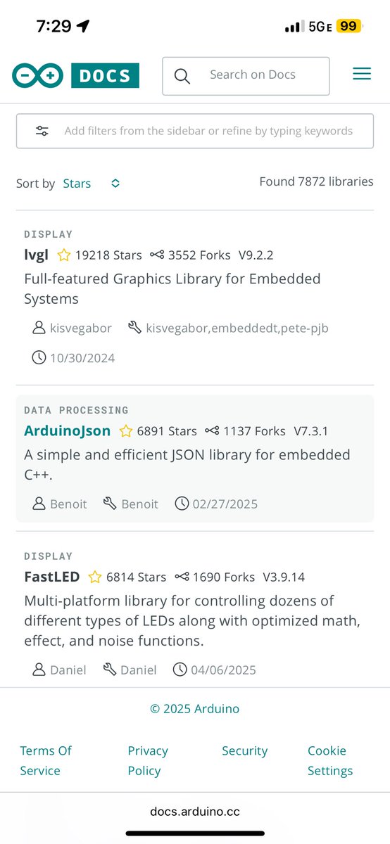 FastLED is now the third most popular of all Arduino libraries. Thank you to all the artists, programmers, contributors, community members, fans, and friends who helped FastLED grow into this beautiful thing that we all get to share.