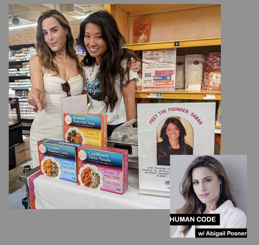 Curious about what sparks the innovative spirit behind #HouseofKajaana, Inc., the 100% plant-based Indian food brand?
My #HumanCode interview with founder &amp; innovator Sabah Ashraf explores the surprising sources of her creativity. Spotify: bit.ly/42KIZPZ